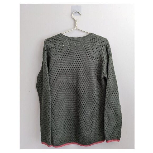 EDC floral embroidered open knit sweater - Picture 5 of 5